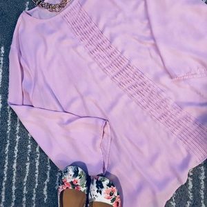 Light Purple Ann Taylor Loft Blouse FREE necklace